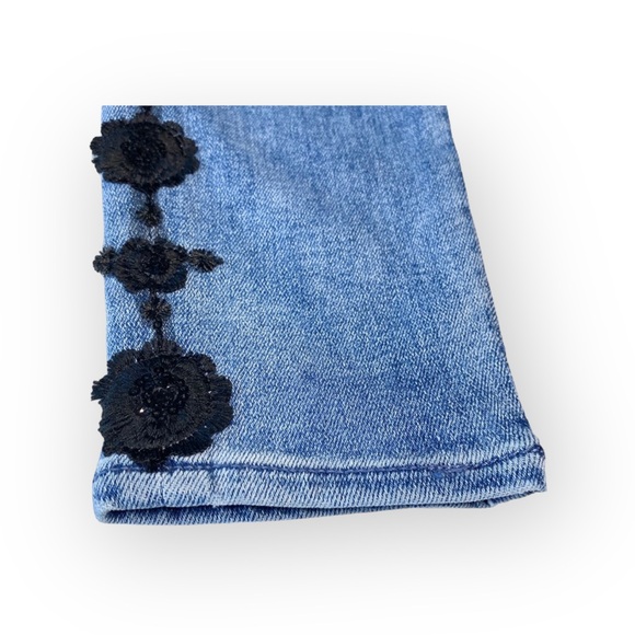 7FAM 7 for all Mankind Luxe Vintage ☻︎ High Sequin Embroidery Skinny Jeans ☻︎ 24 - Picture 5 of 16